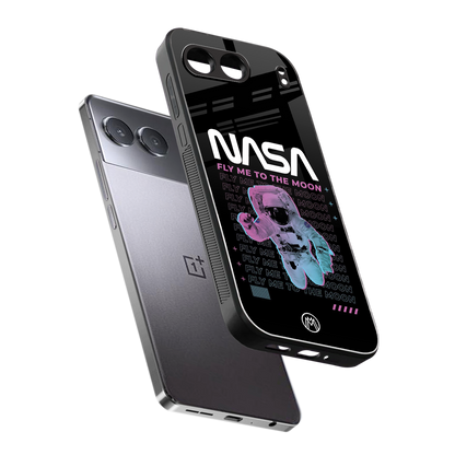 fly me to the moon back phone cover | glass case for oneplus nord 4