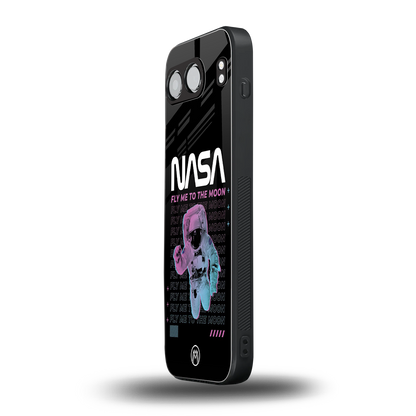 fly me to the moon back phone cover | glass case for oneplus nord 4