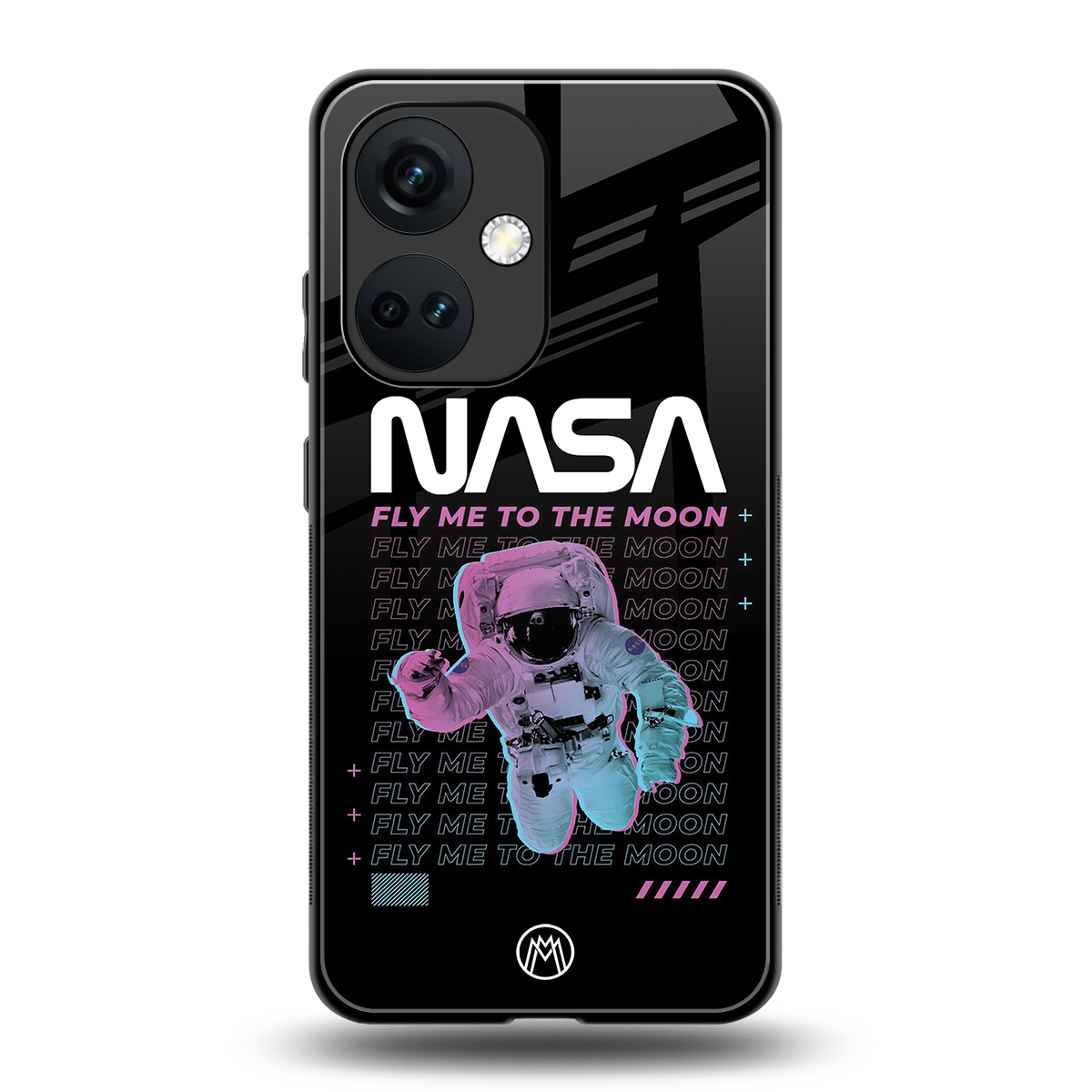 fly me to the moon back phone cover | glass case for oneplus nord ce 3