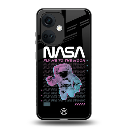 fly me to the moon back phone cover | glass case for oneplus nord ce 3