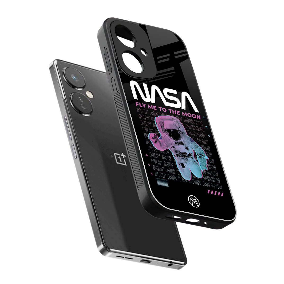 fly me to the moon back phone cover | glass case for oneplus nord ce 3