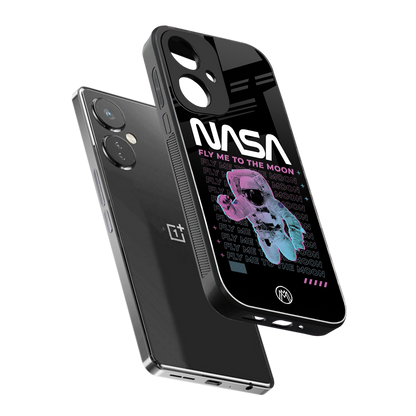 fly me to the moon back phone cover | glass case for oneplus nord ce 3
