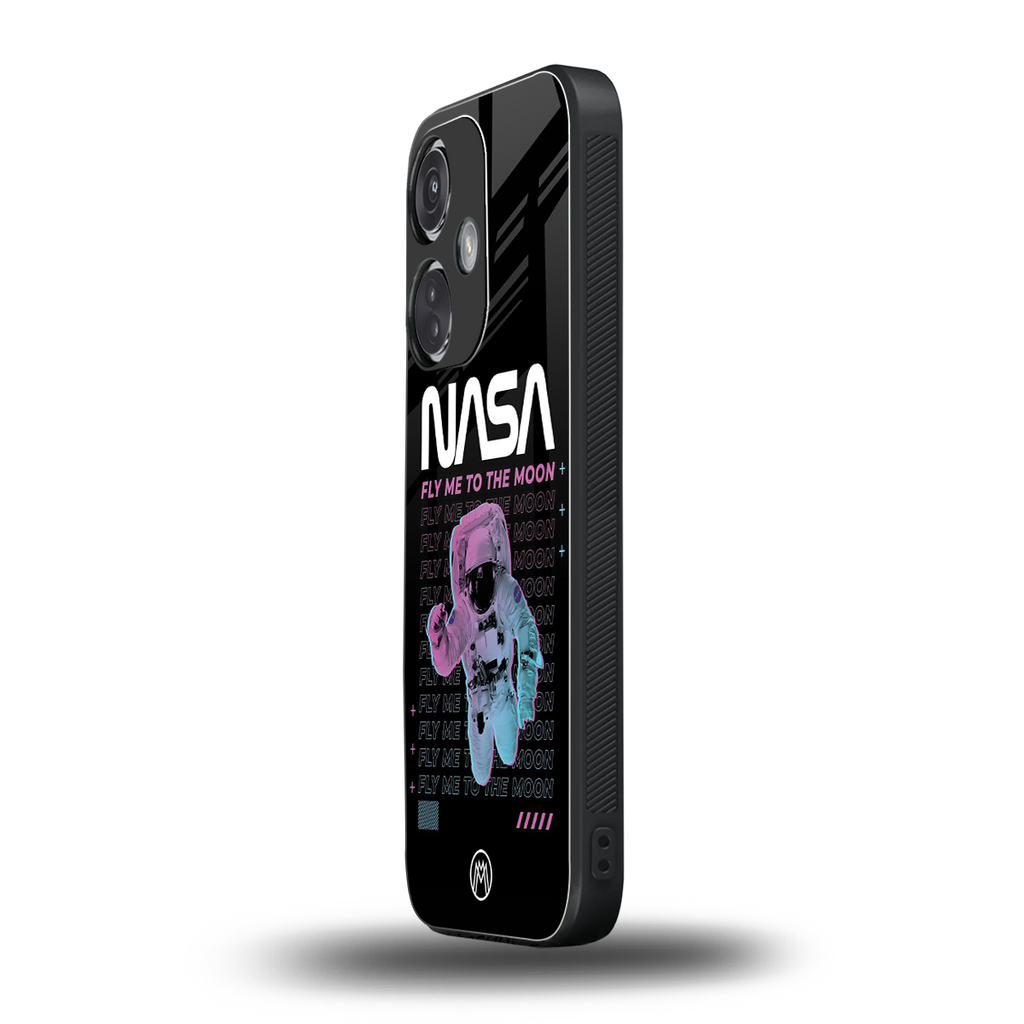 fly me to the moon back phone cover | glass case for oneplus nord ce 3
