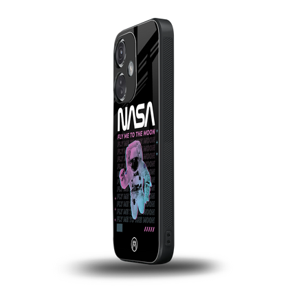 fly me to the moon back phone cover | glass case for oneplus nord ce 3