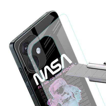 fly me to the moon back phone cover | glass case for oneplus nord ce 3