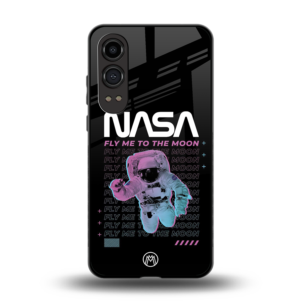 fly me to the moon back phone cover | glass case for oneplus nord ce 4 lite