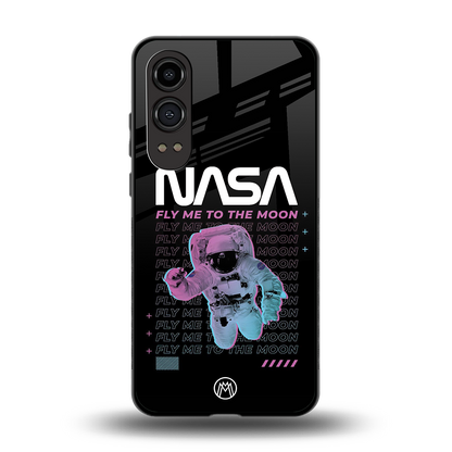 fly me to the moon back phone cover | glass case for oneplus nord ce 4 lite