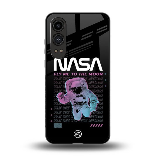 fly me to the moon back phone cover | glass case for oneplus nord ce 4 lite