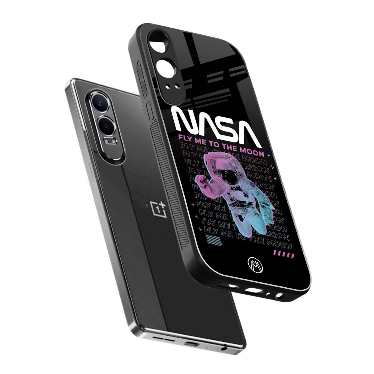 fly me to the moon back phone cover | glass case for oneplus nord ce 4 lite