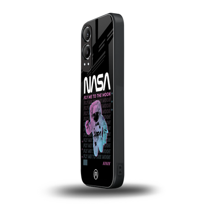 fly me to the moon back phone cover | glass case for oneplus nord ce 4 lite