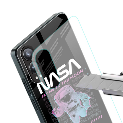fly me to the moon back phone cover | glass case for oneplus nord ce 4 lite
