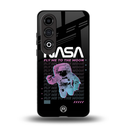 fly me to the moon back phone cover | glass case for oneplus nord ce 4