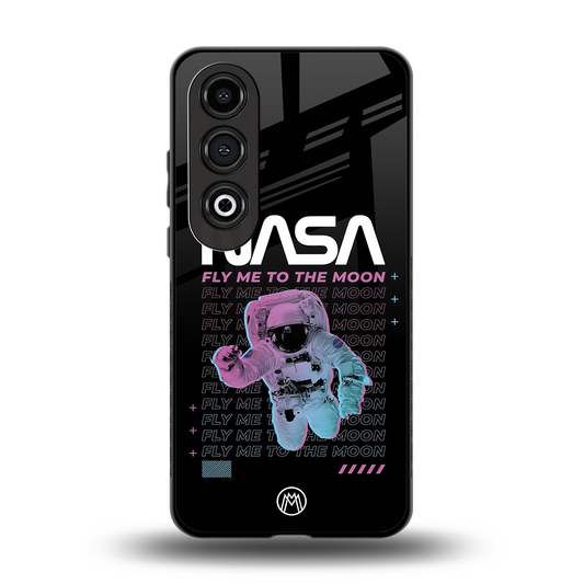 fly me to the moon back phone cover | glass case for oneplus nord ce 4