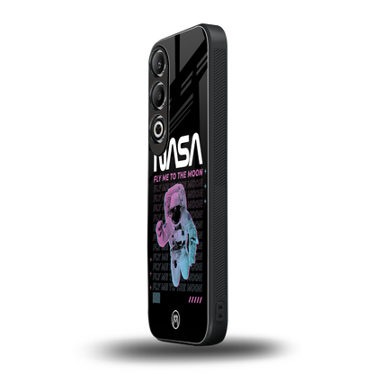 fly me to the moon back phone cover | glass case for oneplus nord ce 4