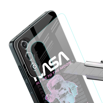 fly me to the moon back phone cover | glass case for oneplus nord ce 4