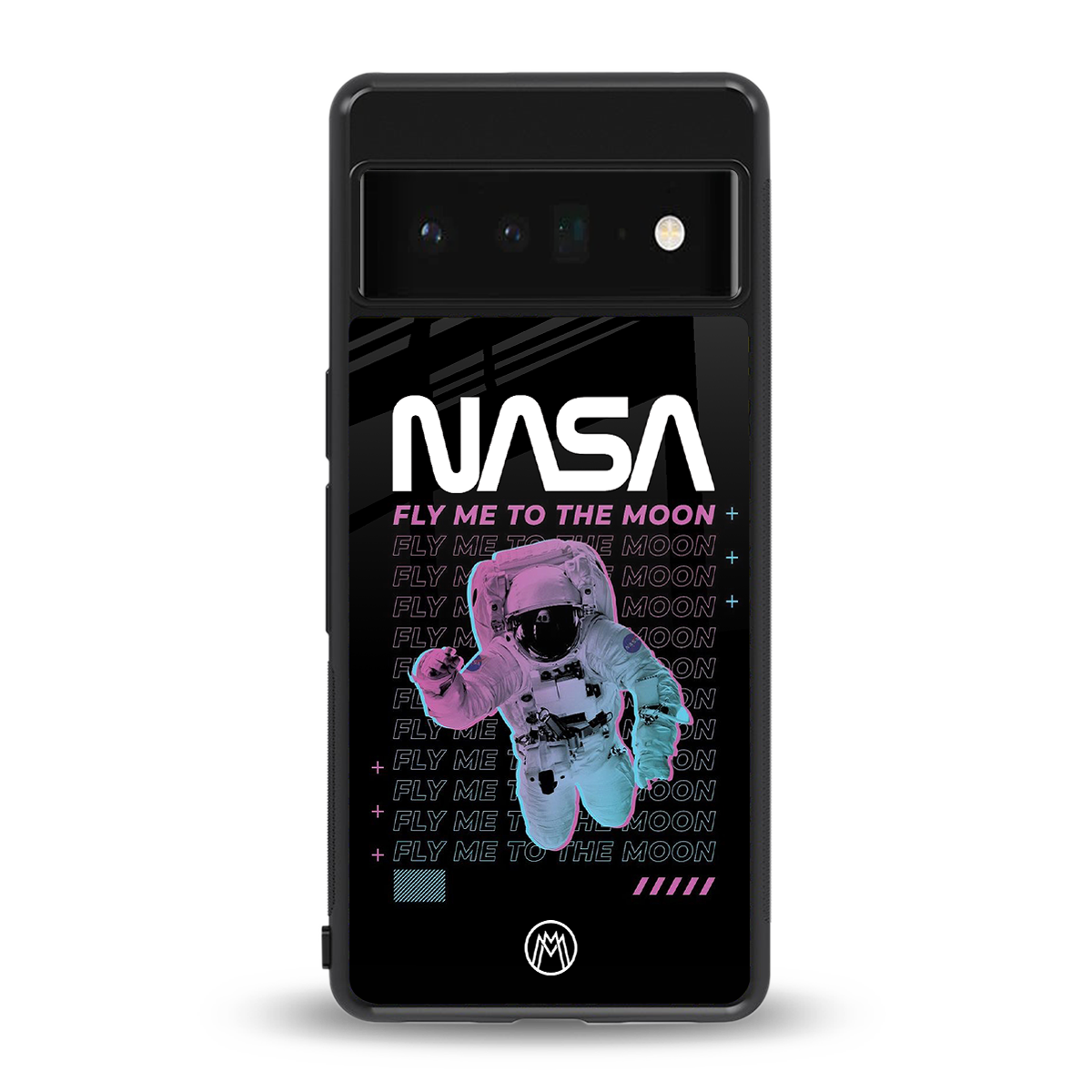 fly me to the moon back phone cover | glass case for google pixel 6 pro