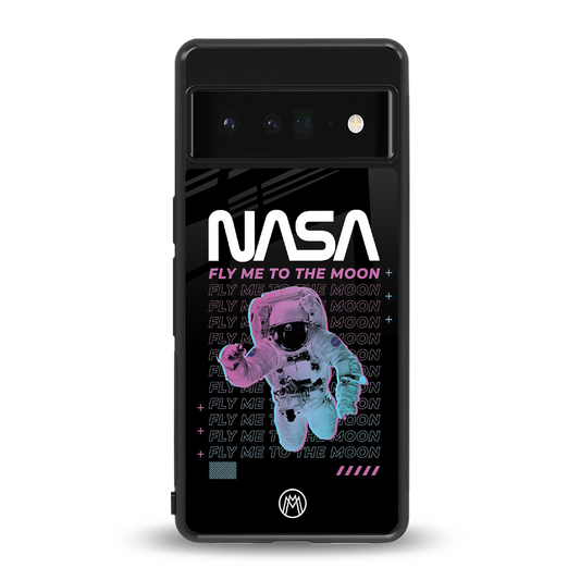 fly me to the moon back phone cover | glass case for google pixel 6 pro