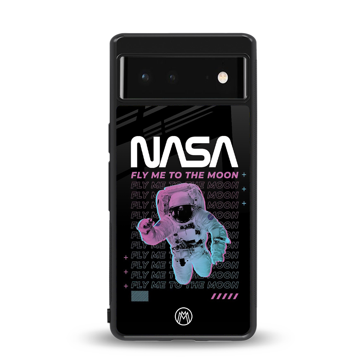 fly me to the moon back phone cover | glass case for google pixel 6