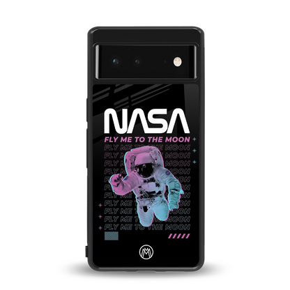 fly me to the moon back phone cover | glass case for Google Pixel 6A