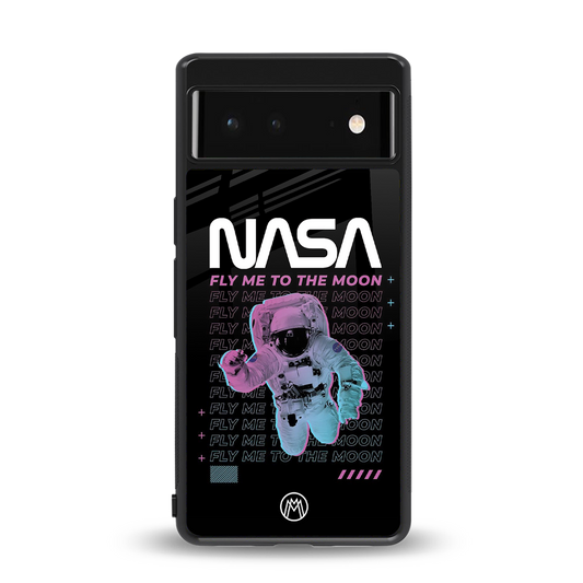 fly me to the moon back phone cover | glass case for Google Pixel 6A