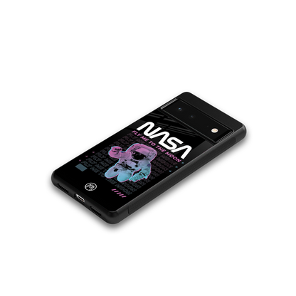 fly me to the moon back phone cover | glass case for Google Pixel 6A