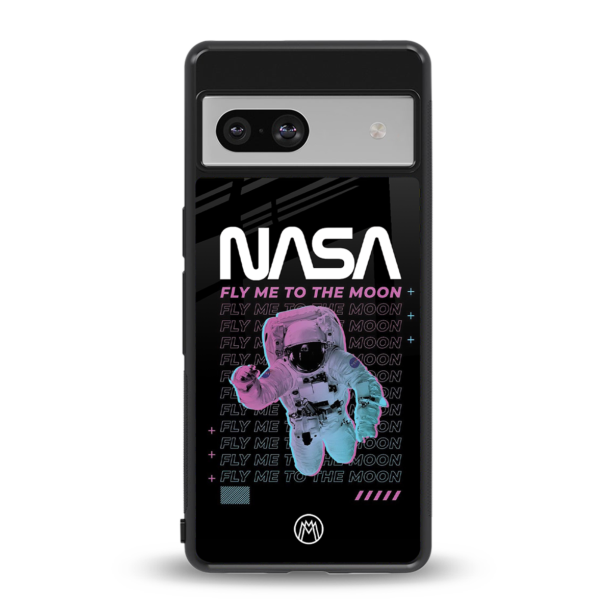 fly me to the moon back phone cover | glass case for Google Pixel 7