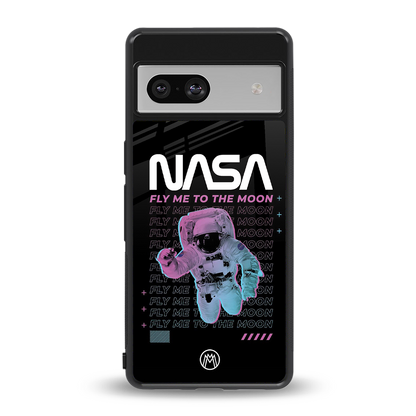 fly me to the moon back phone cover | glass case for Google Pixel 7