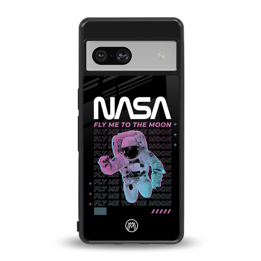 fly me to the moon back phone cover | glass case for Google Pixel 7A