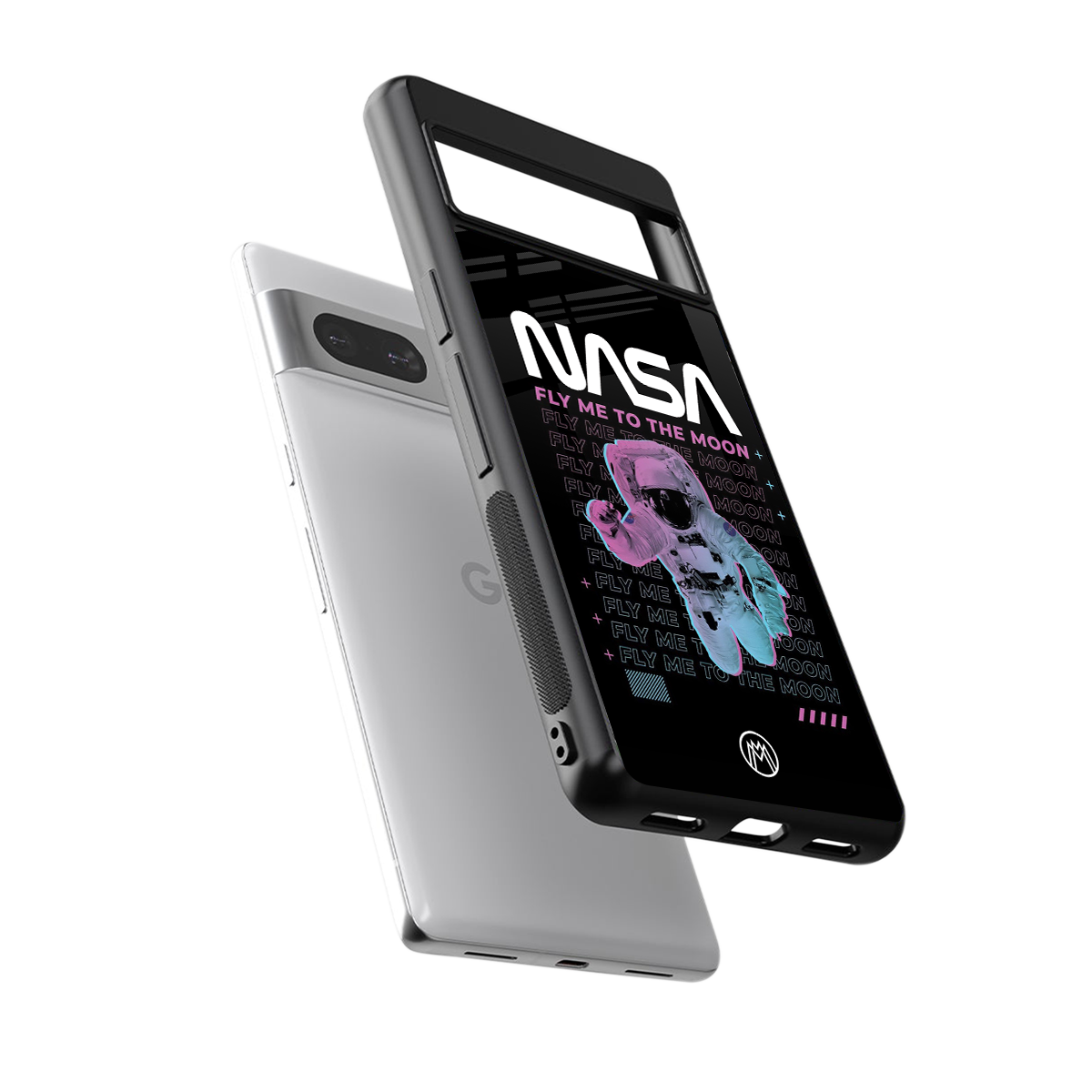 fly me to the moon back phone cover | glass case for Google Pixel 7