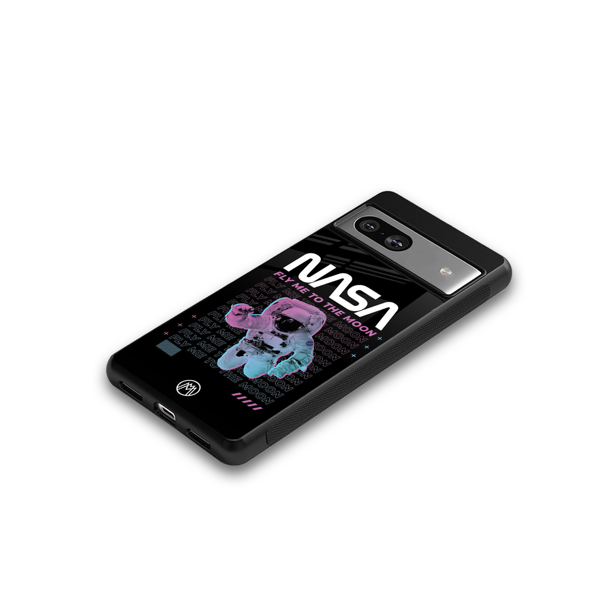 fly me to the moon back phone cover | glass case for Google Pixel 7