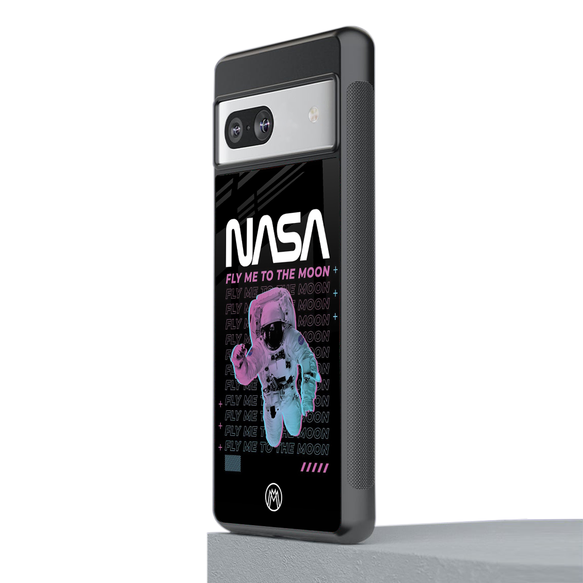 fly me to the moon back phone cover | glass case for Google Pixel 7A