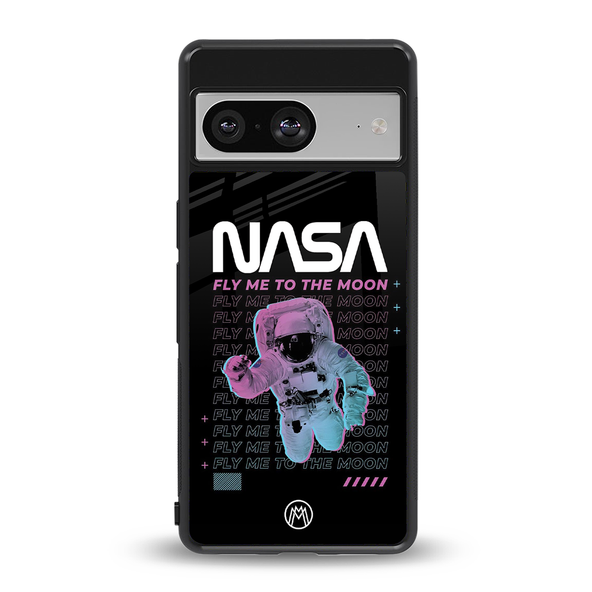 fly me to the moon back phone cover | glass case for Google Pixel 8