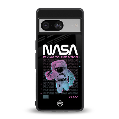 fly me to the moon back phone cover | glass case for Google Pixel 8