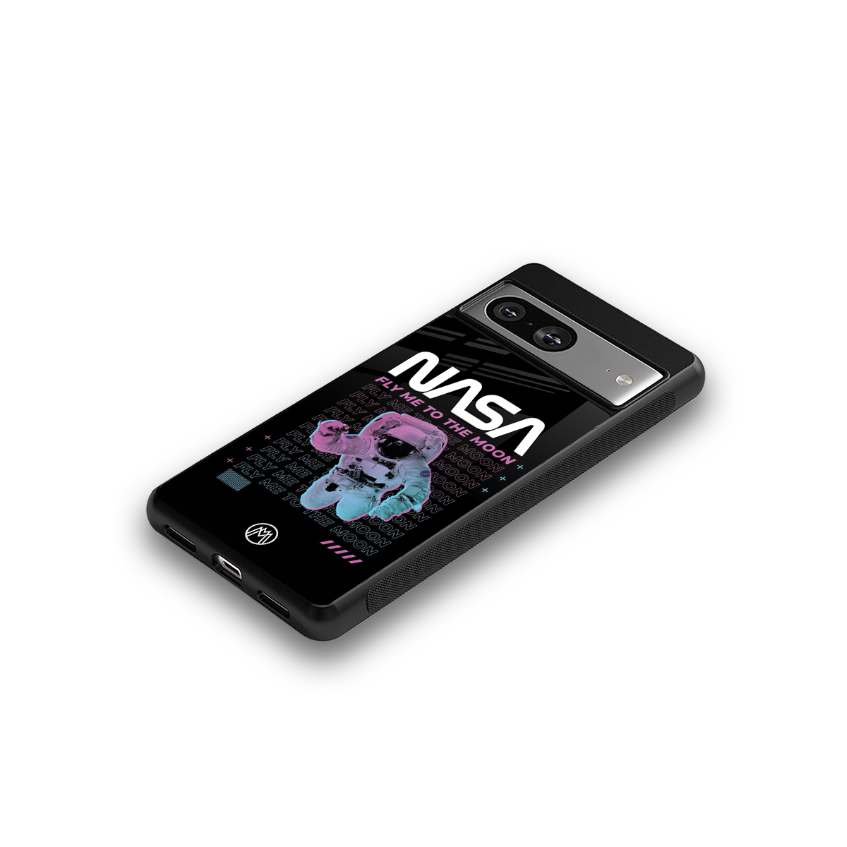 fly me to the moon back phone cover | glass case for Google Pixel 8