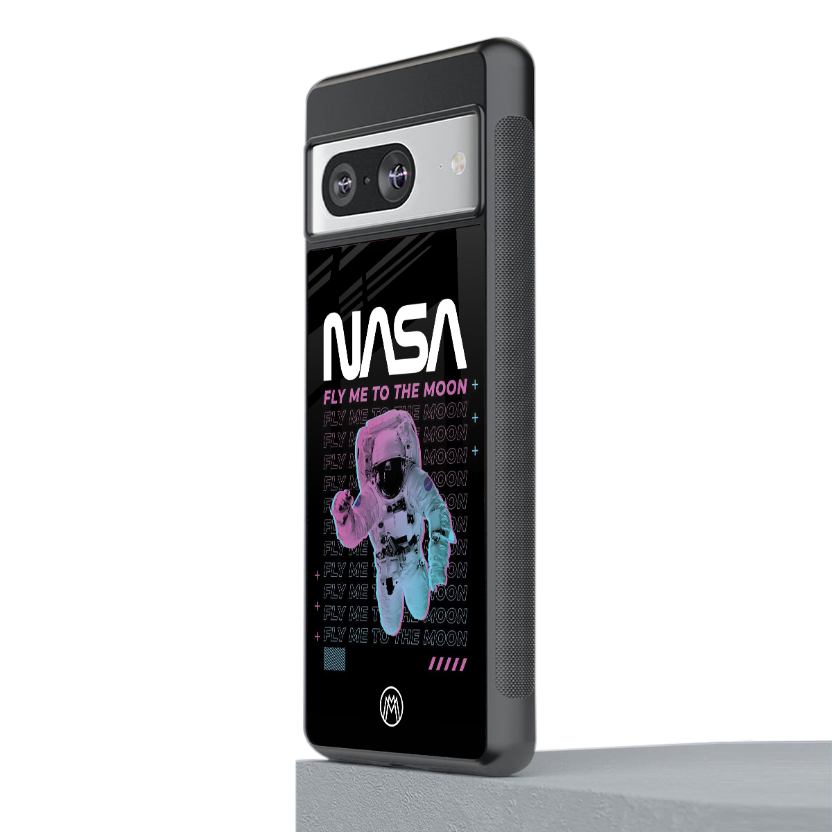 fly me to the moon back phone cover | glass case for Google Pixel 8