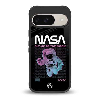 fly me to the moon back phone cover | glass case for google pixel 9