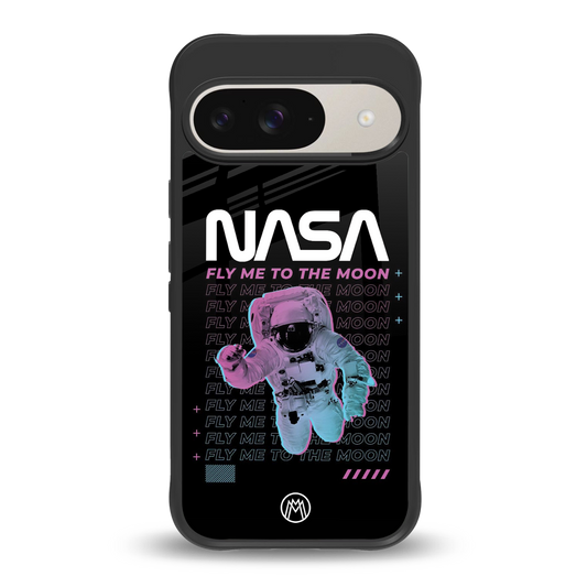 fly me to the moon back phone cover | glass case for google pixel 9