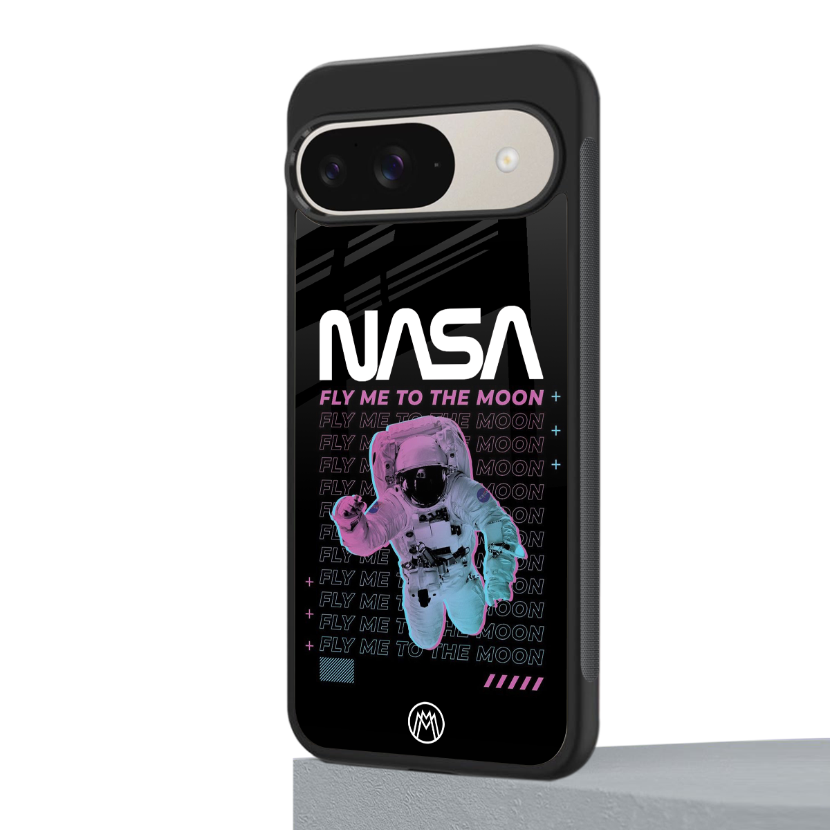 fly me to the moon back phone cover | glass case for google pixel 9