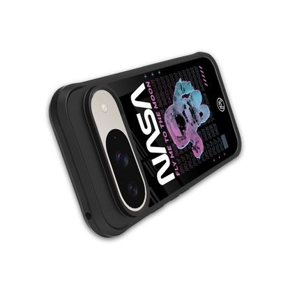 fly me to the moon back phone cover | glass case for google pixel 9