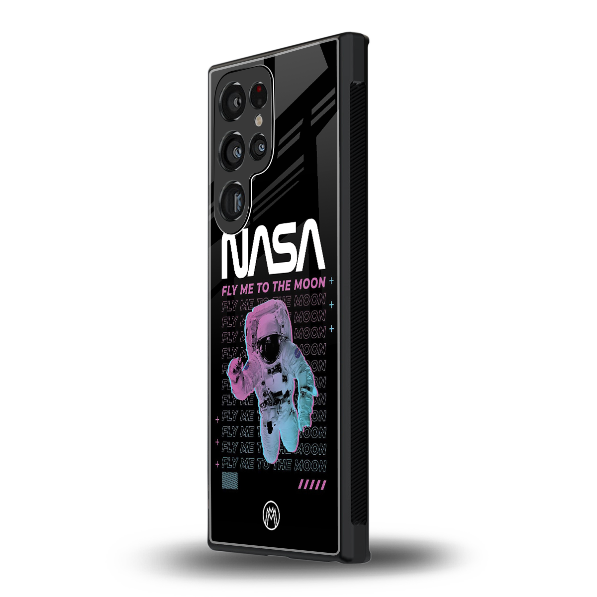 fly me to the moon back phone cover | glass case for samsung galaxy s23 ultra