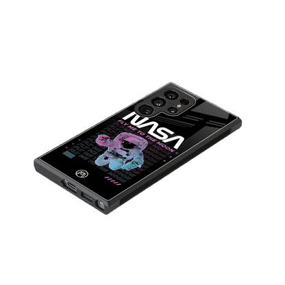 fly me to the moon back phone cover | glass case for samsung galaxy s24 ultra
