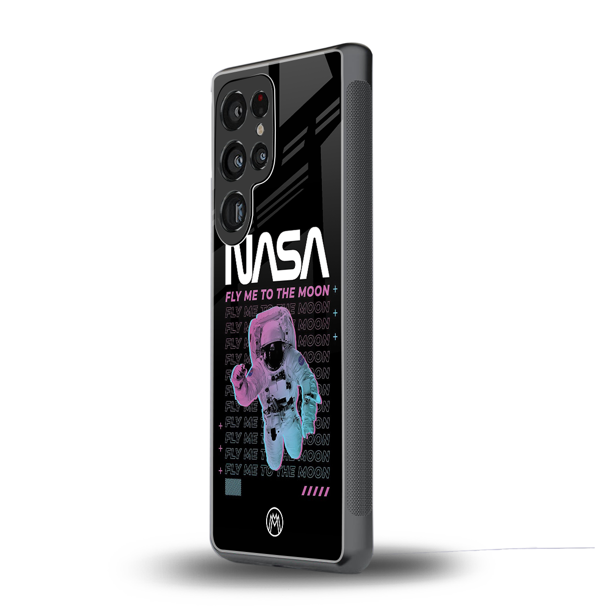 fly me to the moon back phone cover | glass case for samsung galaxy s25 ultra