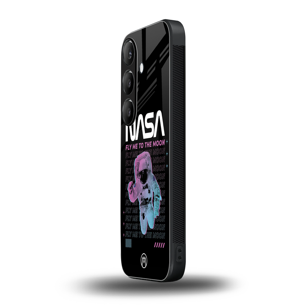 fly me to the moon back phone cover | glass case for samsung galaxy s24