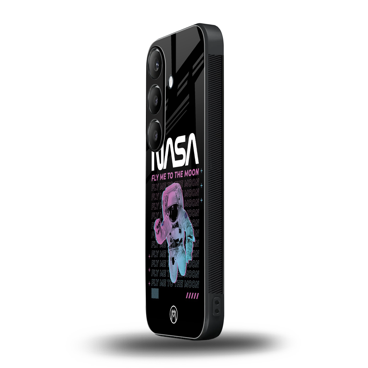 fly me to the moon back phone cover | glass case for samsung galaxy s25