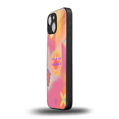 focus on yourself back phone cover | glass case for iphone 13 mini