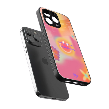 focus on yourself back phone cover | glass case for iphone 14 pro max