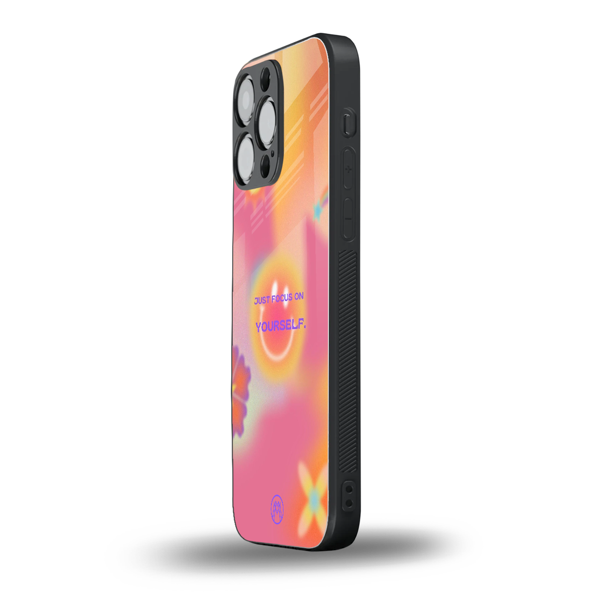 focus on yourself back phone cover | glass case for iphone 14 pro max