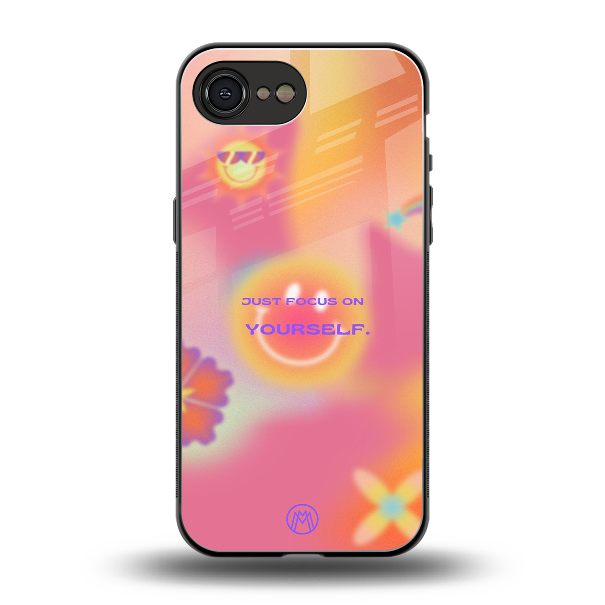 focus on yourself back phone cover | glass case for iphone 16e