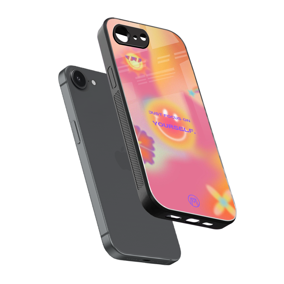 focus on yourself back phone cover | glass case for iphone 16e