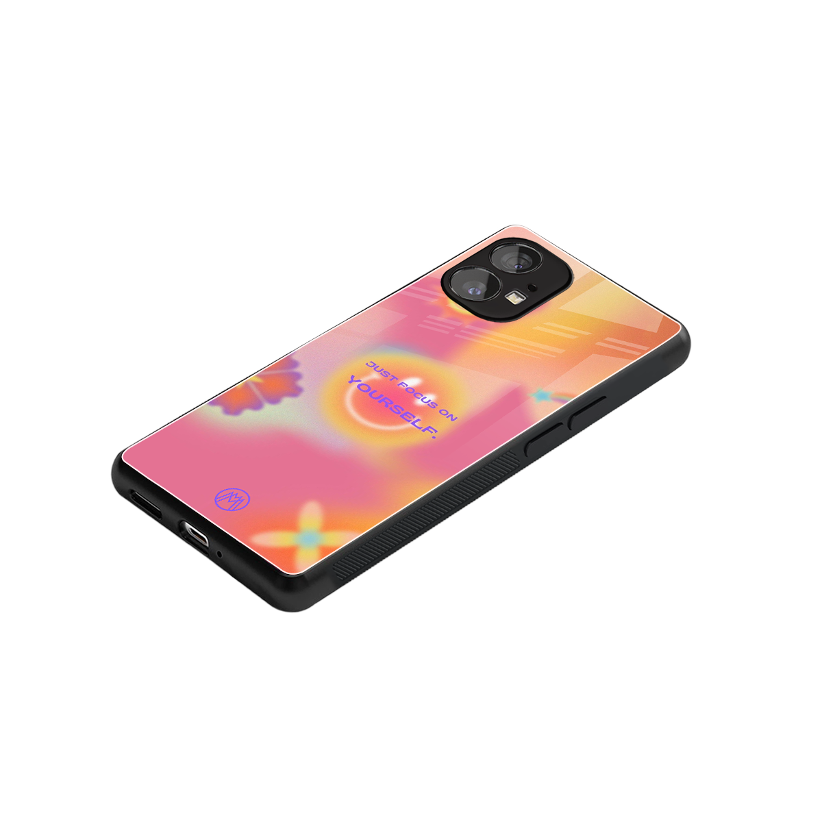 focus on yourself back phone cover | glass case for nothing phone 1